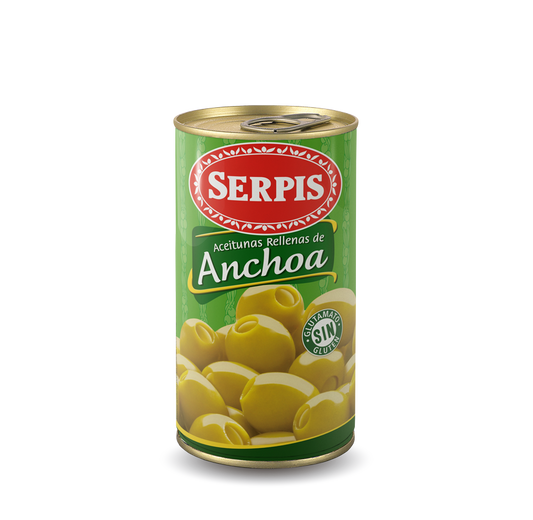 Anchovy-Stuffed Manzanilla Olives by Serpis